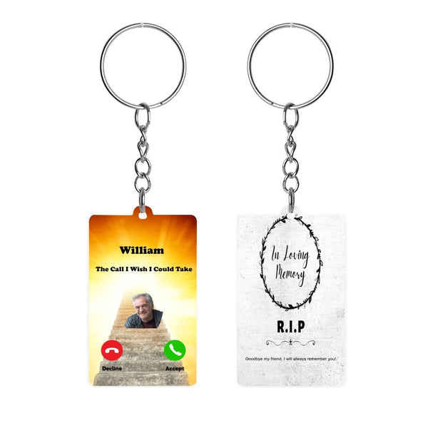 Personalized The Call I Wish I Could Take RIP Memorial Acrylic Keychain