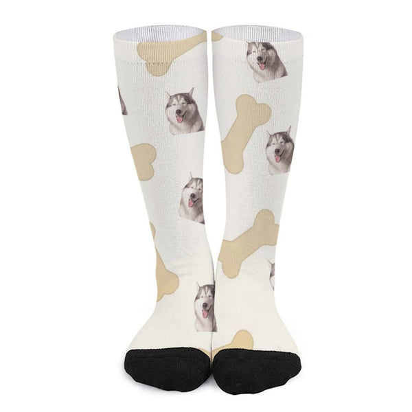 Personalized Pet Photo Socks Medium Size Custom Pet Photo Socks