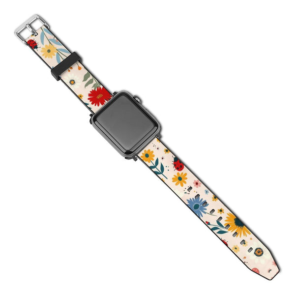POD Upload Your Photo PU Leather Apple Watch Band