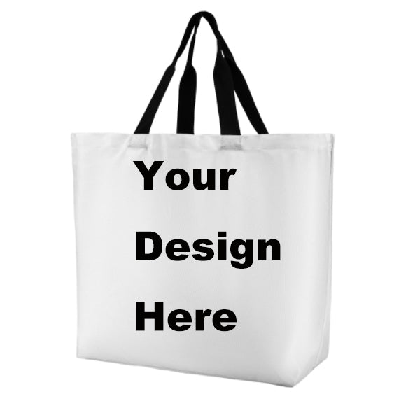POD Upload Your Design Large Tote Bag One Shoulder Shopping Bag
