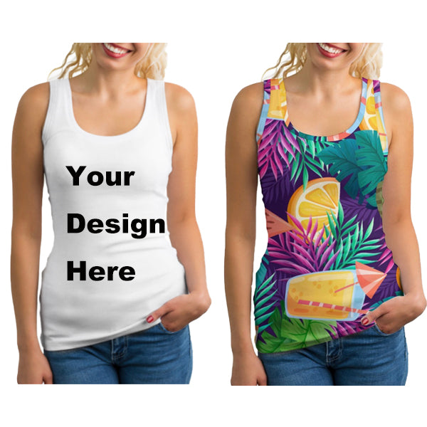 POD Custom Printing Women's Sports Vest Women Tank Top